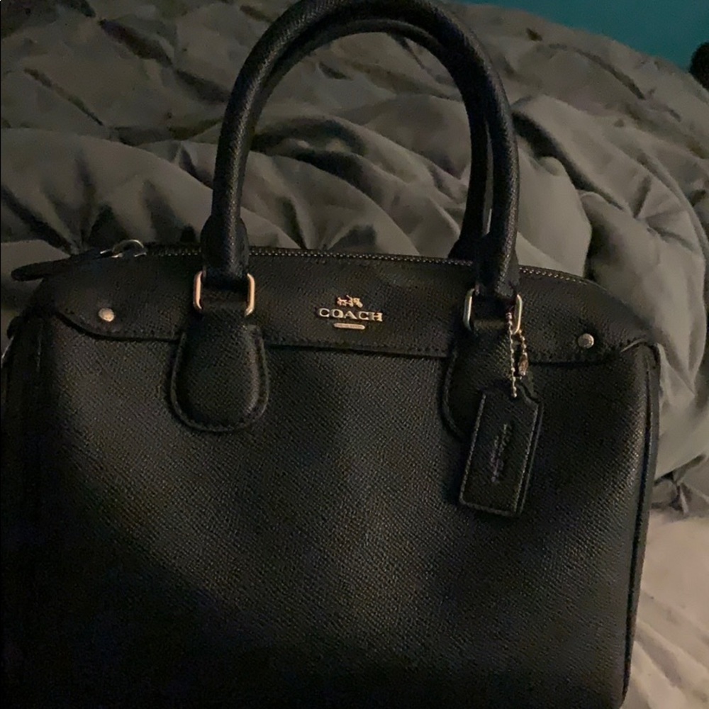 black coach bag